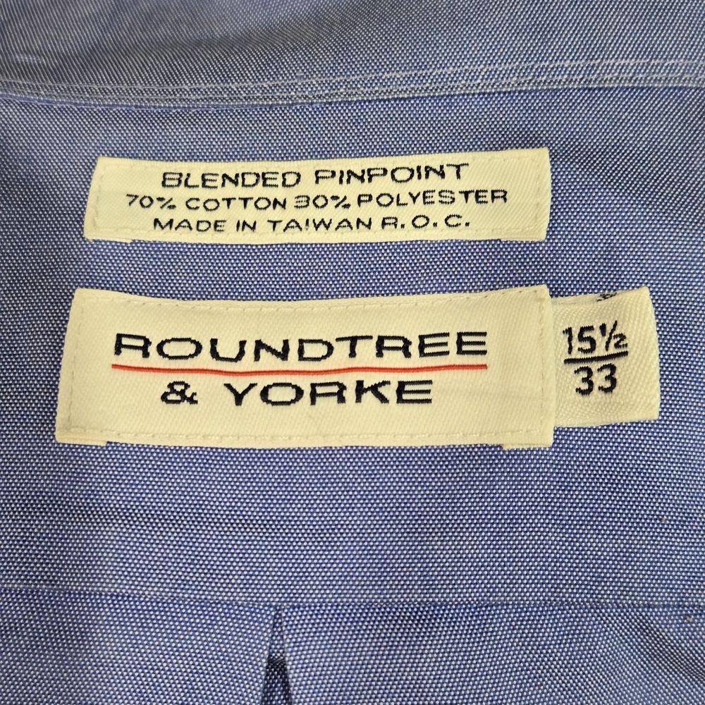 Roundtree & Yorke Light Blue Button-Up Shirt - Picture 2 of 3